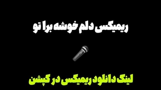 آهنگ دلم خوشه برا تو