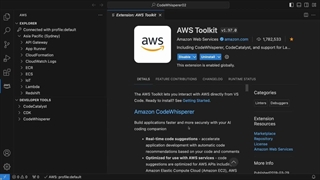 کدنویسی با AWS CodeWhisperer - جایگزین مفسر کد چت جی پی تی؟